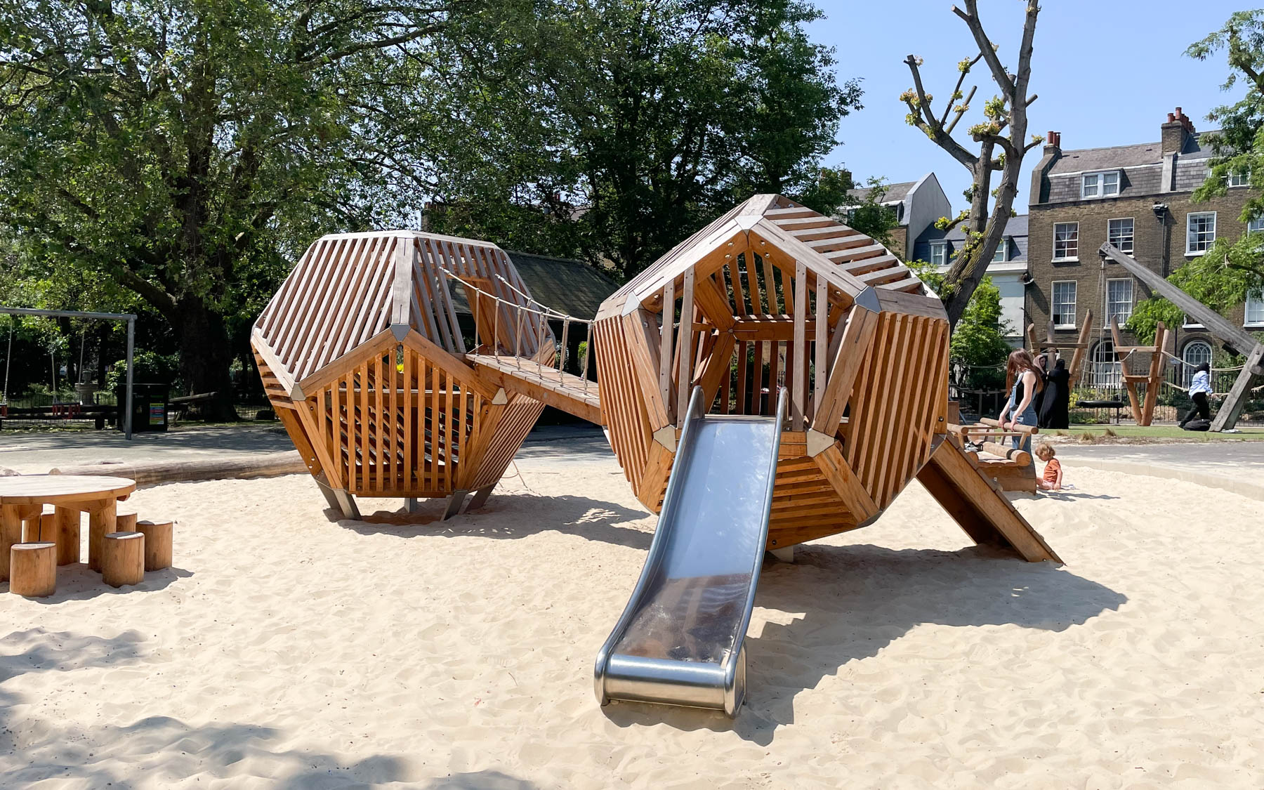 natural playground equipment dodec climbing frame no.4 1