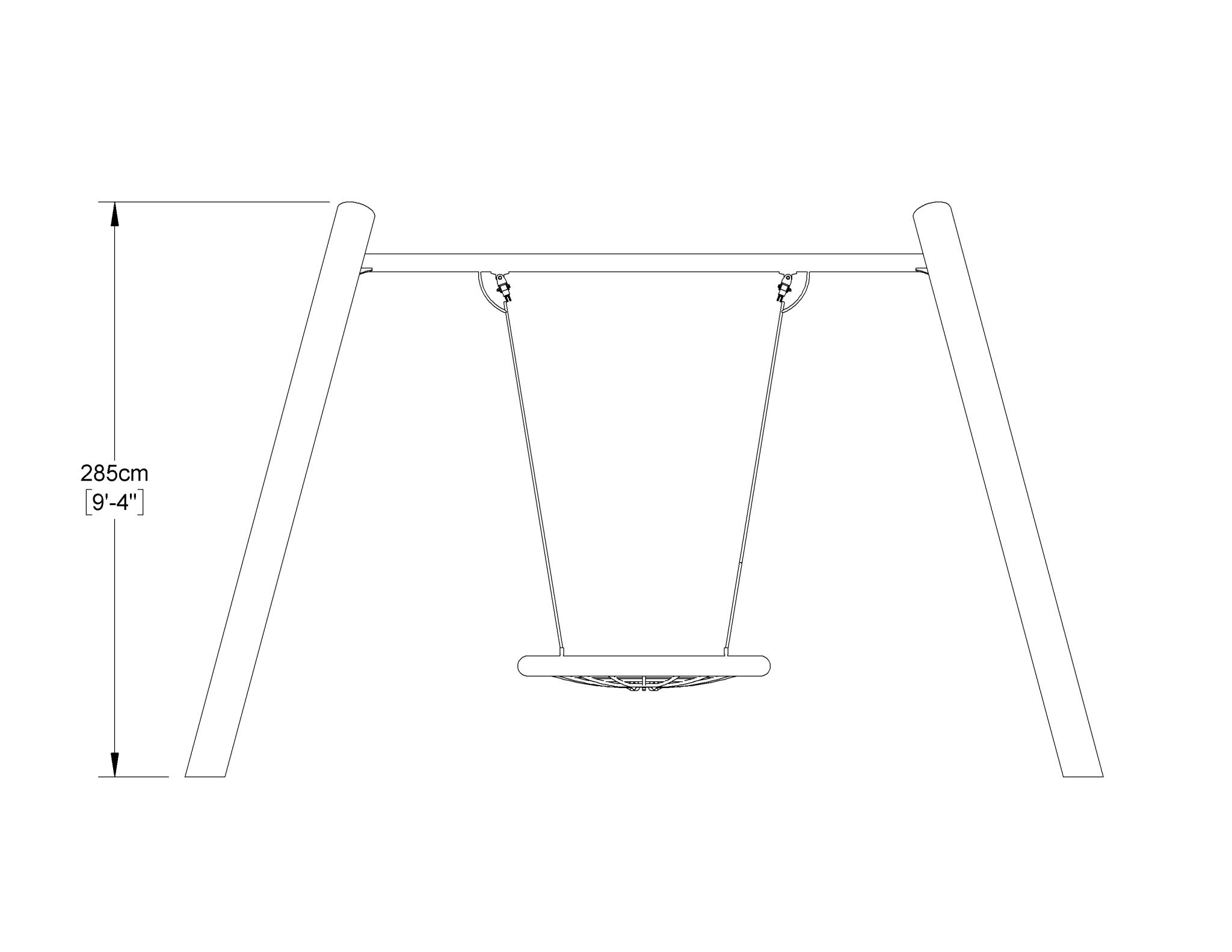 A Frame Swing No.1 Basket Seat Robinia – Duncan & Grove Europe