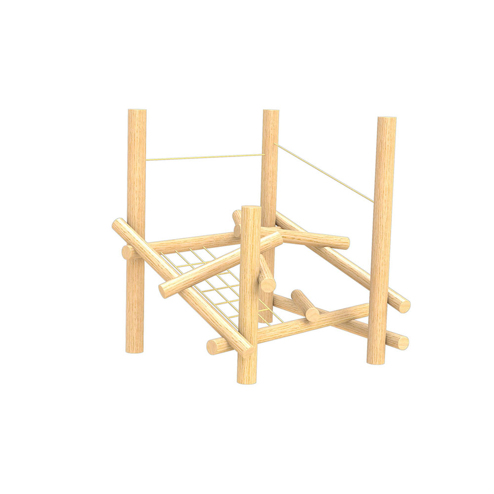 log climbing frame playground equipment