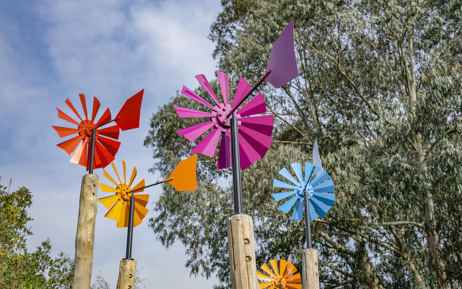 playground equipment windmill flower
