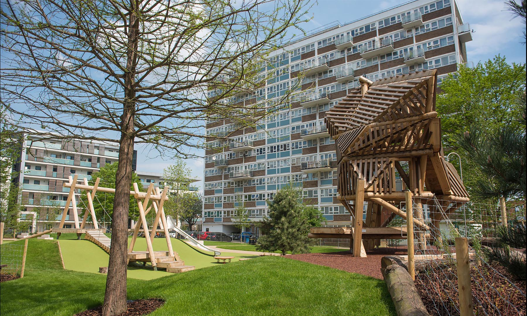 bespoke playgrounds woodhouse urban park